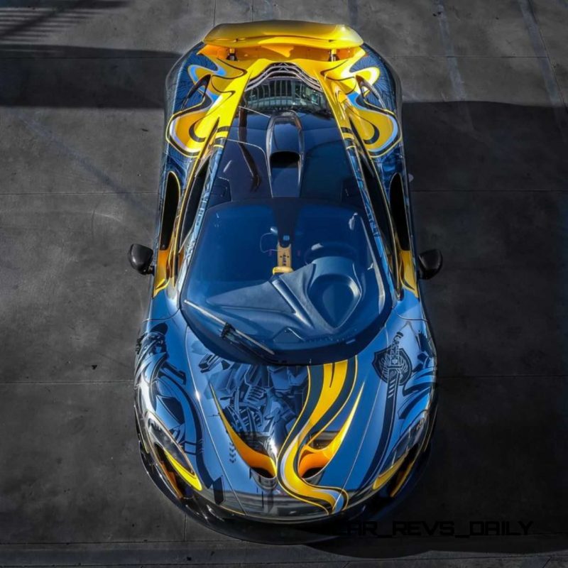 StickerCity 2015 McLaren P1 Black Chrome Art Car 6