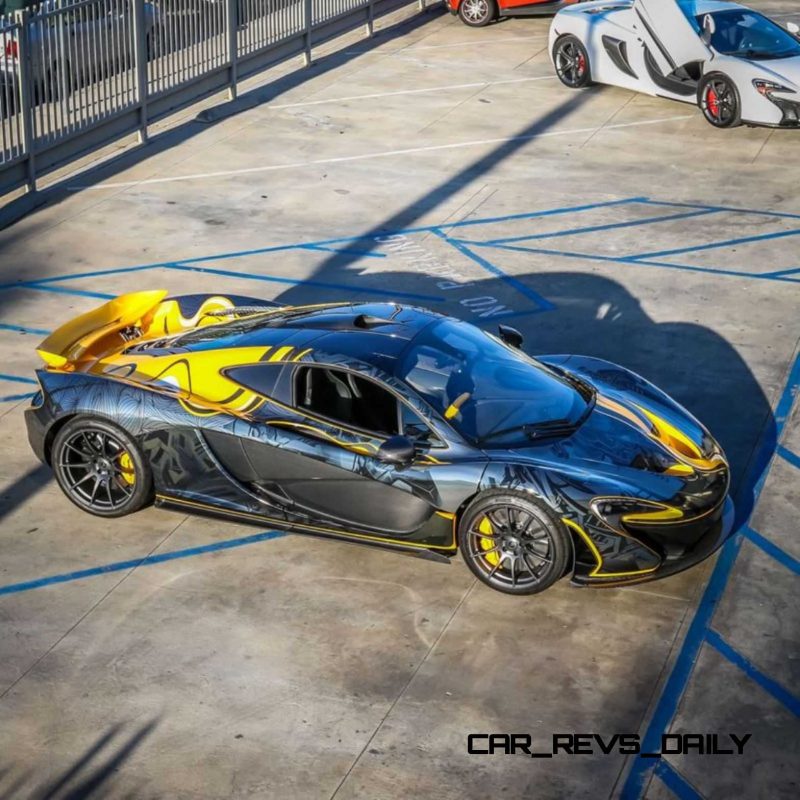 StickerCity 2015 McLaren P1 Black Chrome Art Car 8