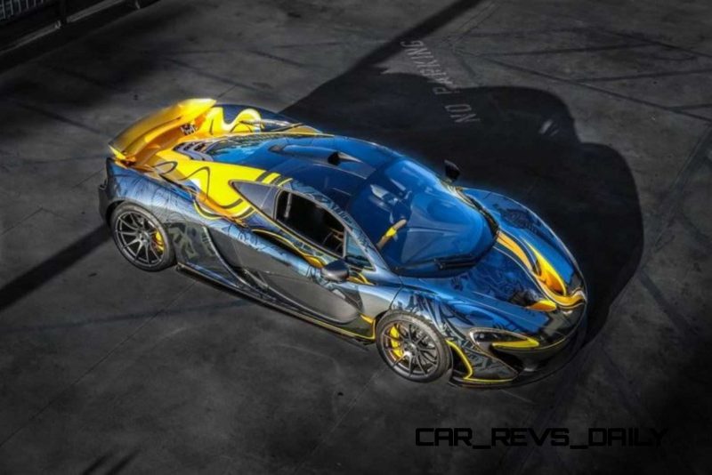 StickerCity 2015 McLaren P1 Black Chrome Art Car 9