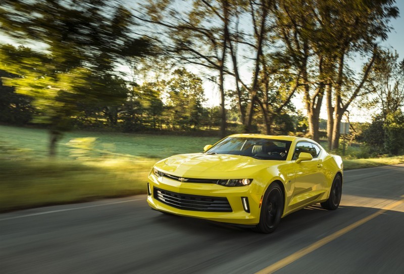 Less weight and more power combines for performance success. With weight savings of up to 390 pounds (177 kg), the all-new Camaro resets performance benchmarks for the segment. With the available, 335-hp (250 kW) 3.6L V-6 and eight-speed automatic, the Camaro zips to 60 mph in 5.1 seconds and down the quarter-mile in 13.5 seconds.