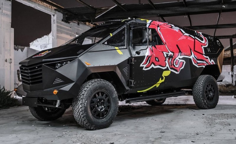 2015 South African RED BULL Concept Truck is Defender 130 APC 1