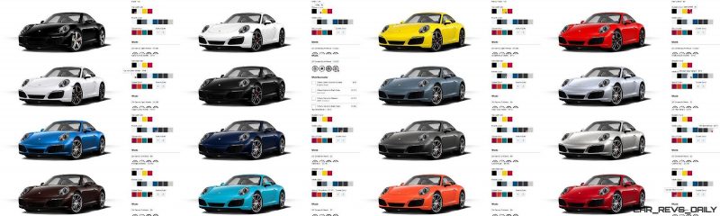 2017 Porsche 911 Carrera S - COLORS Visualizer 16-tile