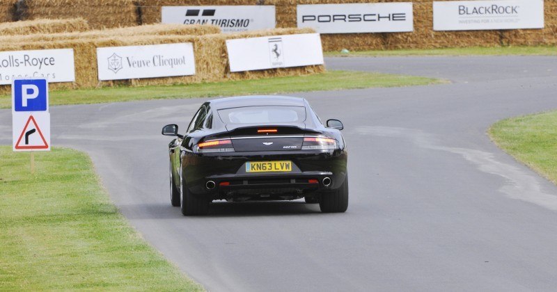 Aston Martin Zings Up Goodwood Hill (to its AMG Future) in Vantage S, Rapide S and Vanquish 17