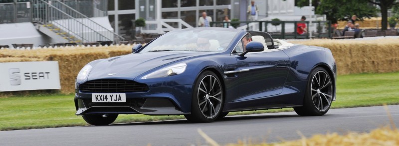 Aston Martin Zings Up Goodwood Hill (to its AMG Future) in Vantage S, Rapide S and Vanquish 5