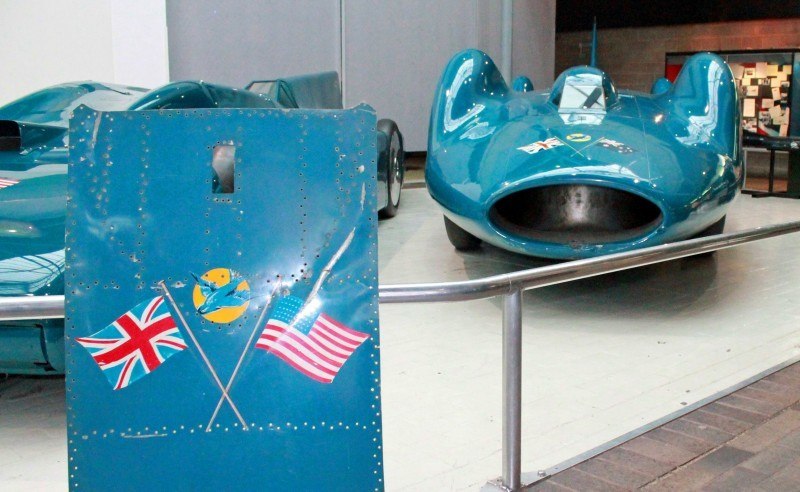 Bluebird V and Bluebird CN7 Reunited and Viewable by Public at Beaulieu National Motor Museum 17