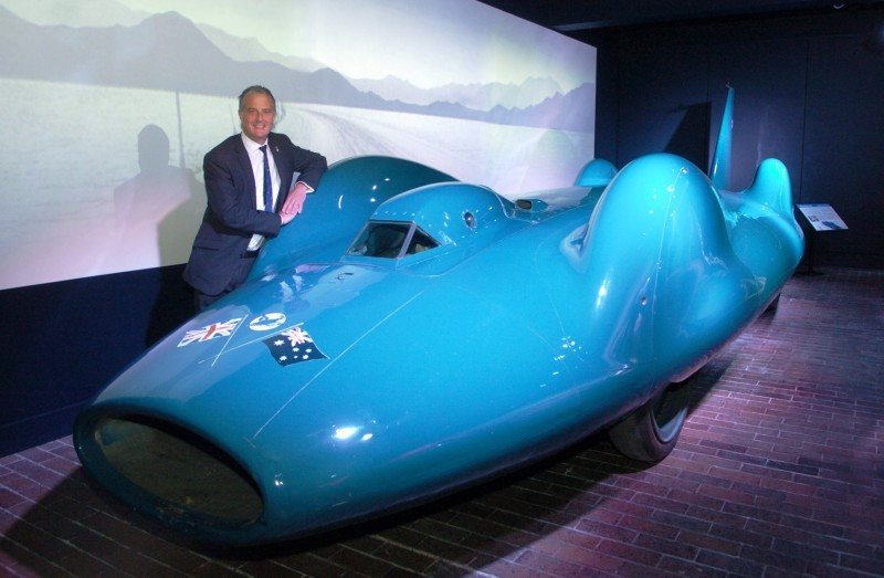 Bluebird V and Bluebird CN7 Reunited and Viewable by Public at Beaulieu National Motor Museum 23