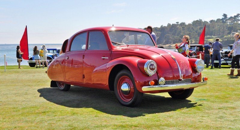 Car-Revs-Daily.com 1938 Tatra T97 Aerodynamic Sedan at Pebble Beach 2014 Concours 15