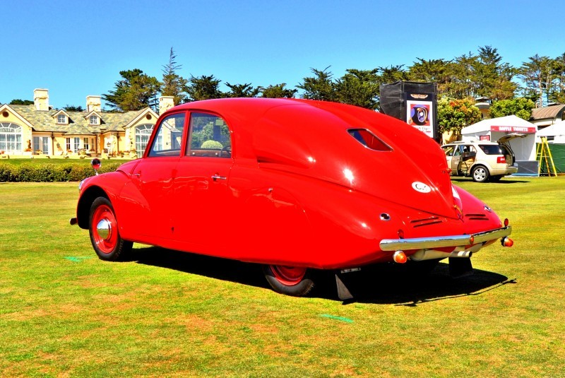 Car-Revs-Daily.com 1938 Tatra T97 Aerodynamic Sedan at Pebble Beach 2014 Concours 29