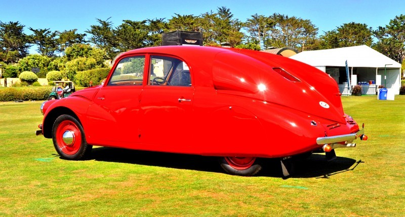 Car-Revs-Daily.com 1938 Tatra T97 Aerodynamic Sedan at Pebble Beach 2014 Concours 32