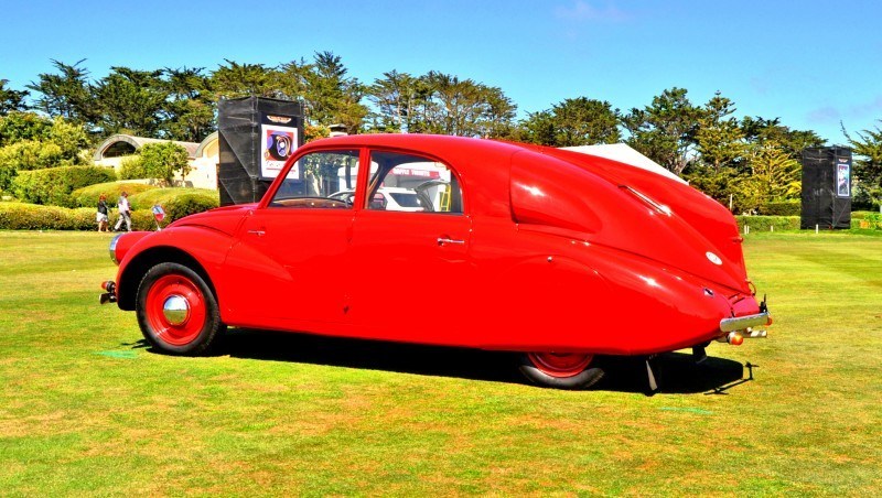 Car-Revs-Daily.com 1938 Tatra T97 Aerodynamic Sedan at Pebble Beach 2014 Concours 34