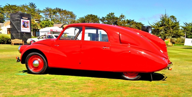 Car-Revs-Daily.com 1938 Tatra T97 Aerodynamic Sedan at Pebble Beach 2014 Concours 36