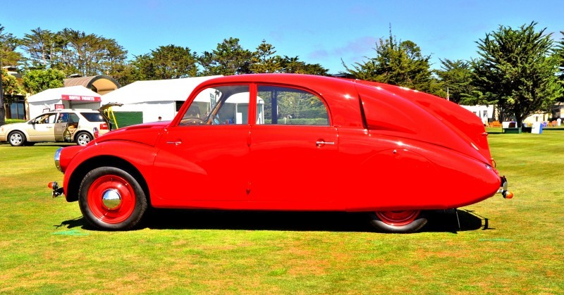 Car-Revs-Daily.com 1938 Tatra T97 Aerodynamic Sedan at Pebble Beach 2014 Concours 37