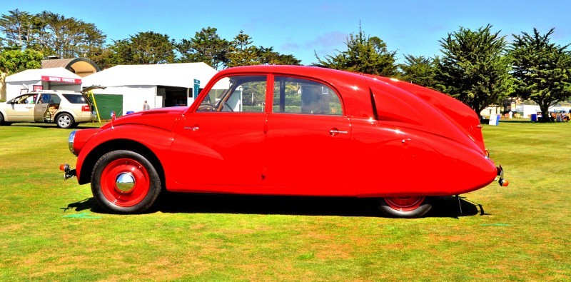 Car-Revs-Daily.com 1938 Tatra T97 Aerodynamic Sedan at Pebble Beach 2014 Concours 38