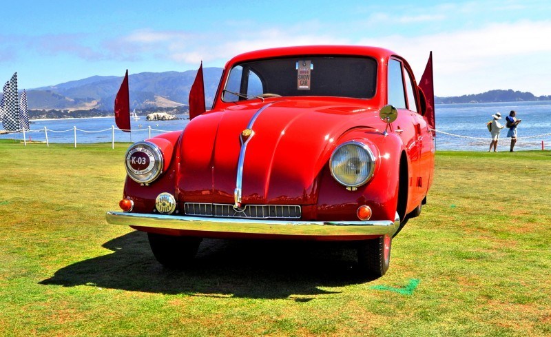 Car-Revs-Daily.com 1938 Tatra T97 Aerodynamic Sedan at Pebble Beach 2014 Concours 54