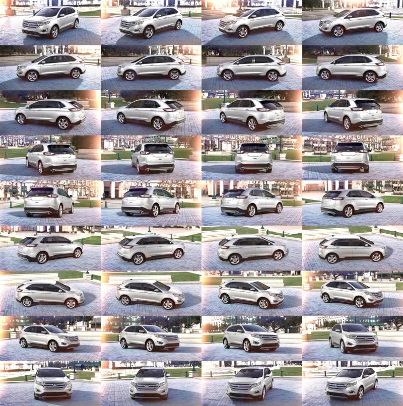 Car-Revs-Daily.com 2015 Ford Edge - White Platinum 1