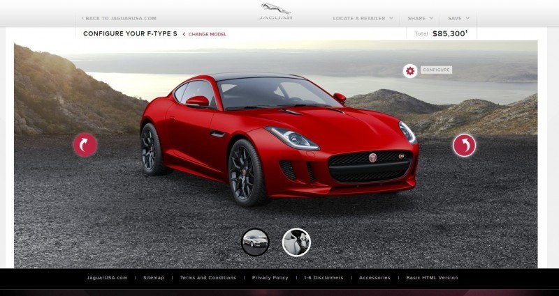 Car-Revs-Daily.com 2015 JAGUAR F-Type S Coupe - Options, Exteriors and Interior Colors Detailed68