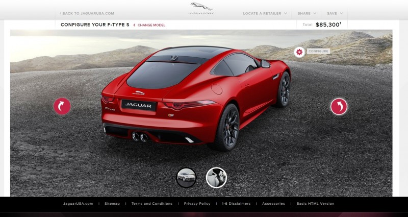 Car-Revs-Daily.com 2015 JAGUAR F-Type S Coupe - Options, Exteriors and Interior Colors Detailed70