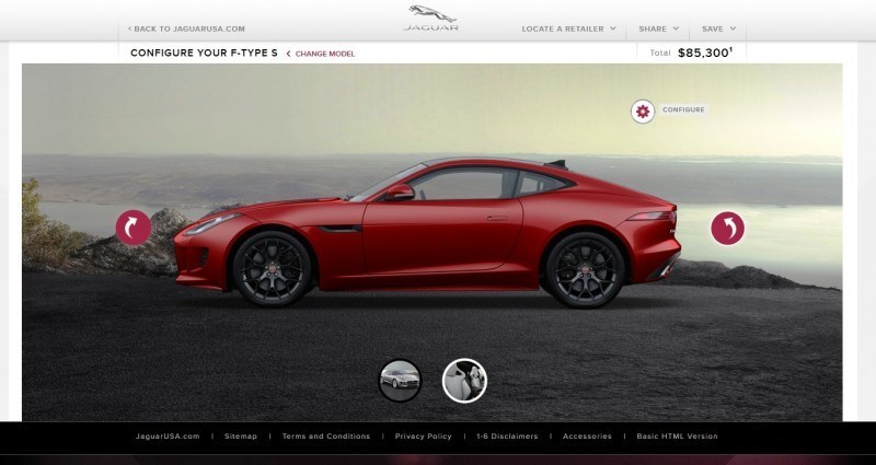 Car-Revs-Daily.com 2015 JAGUAR F-Type S Coupe - Options, Exteriors and Interior Colors Detailed72