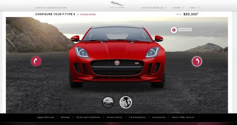 Car-Revs-Daily.com 2015 JAGUAR F-Type S Coupe - Options, Exteriors and Interior Colors Detailed73