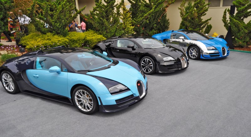 Car-Revs-Daily.com All Six Bugatti Veyron Legends Together In Pebble Beach 2014 3