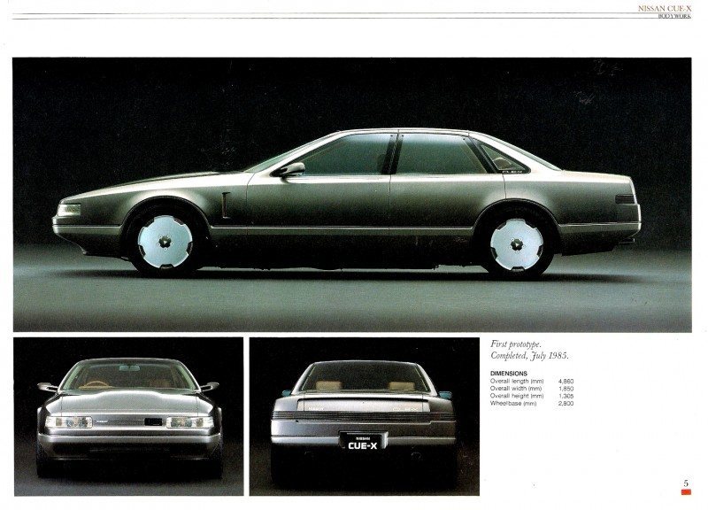 Concept Flashback - 1985 Nissan Cue-X Inspired Original Infiniti Q45 Flagship and Future Q80 3