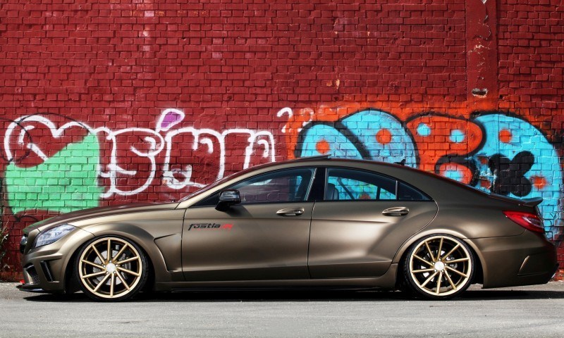 FOSTLA.de Foliation Designs A Wild Mercedes-Benz CLS in Metallic Gold Matte 14