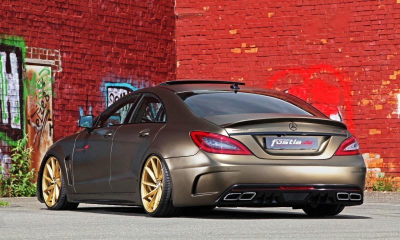 FOSTLA.de Foliation Designs A Wild Mercedes-Benz CLS in Metallic Gold Matte 16