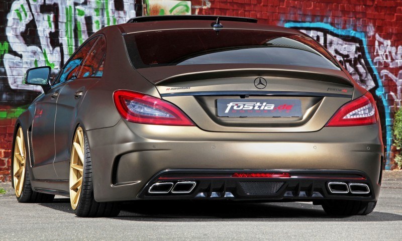 FOSTLA.de Foliation Designs A Wild Mercedes-Benz CLS in Metallic Gold Matte 17