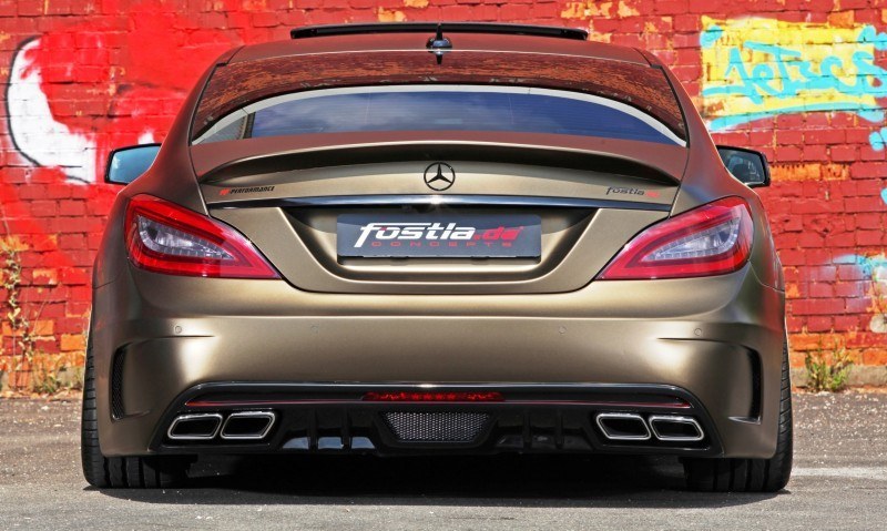 FOSTLA.de Foliation Designs A Wild Mercedes-Benz CLS in Metallic Gold Matte 18