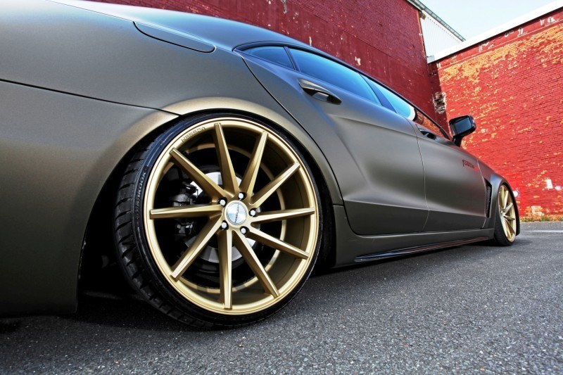 FOSTLA.de Foliation Designs A Wild Mercedes-Benz CLS in Metallic Gold Matte 3