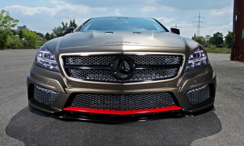 FOSTLA.de Foliation Designs A Wild Mercedes-Benz CLS in Metallic Gold Matte 6