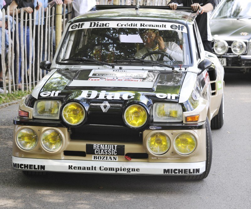 Goodwood 2014 - Renault 5 Maxi, 1926 40CV Type NM, 1965 Alpine M65, 2014 Megane RS + Clio RS 14