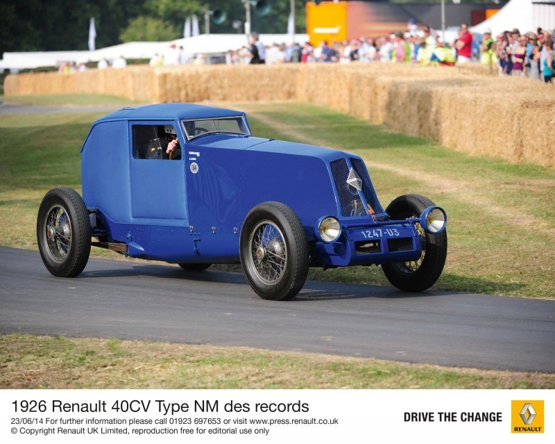 Goodwood 2014 - Renault 5 Maxi, 1926 40CV Type NM, 1965 Alpine M65, 2014 Megane RS + Clio RS 18