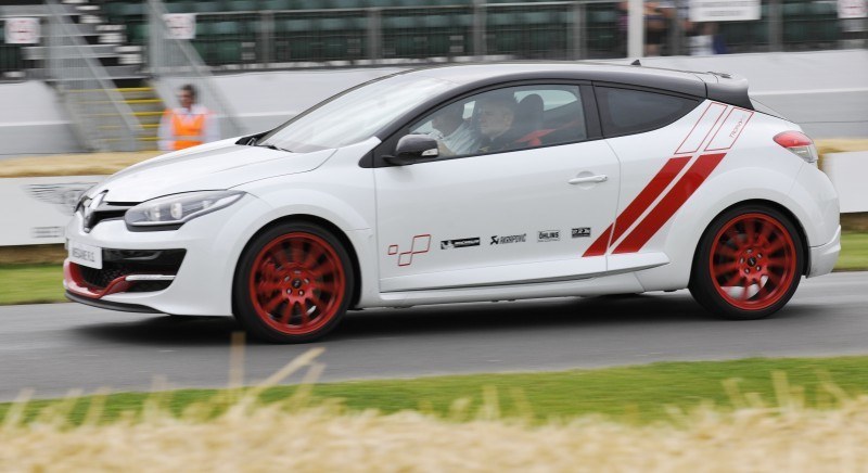 Goodwood 2014 - Renault 5 Maxi, 1926 40CV Type NM, 1965 Alpine M65, 2014 Megane RS + Clio RS 3