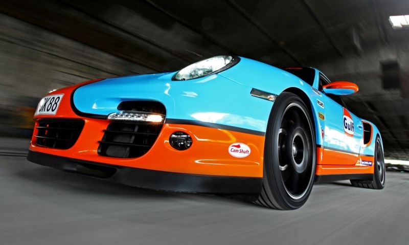 Gulf Racing Livery by CAM SHAFT for the Porsche 911 Turbo 11