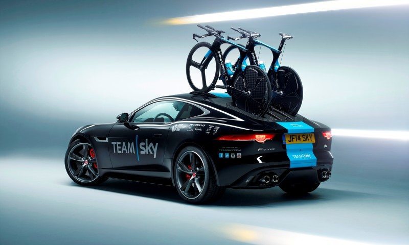 JAGUAR Special Ops F-Type R Coupe and XFR-S SportBrake for Team Sky Tour de France Cyclists 4