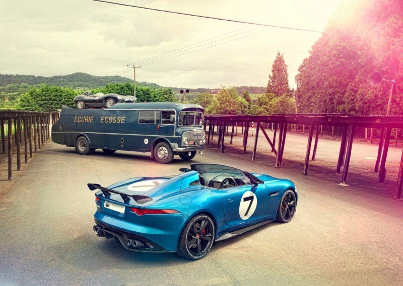 NOW and THEN Design Showcase - 2013 JAGUAR Project 7 versus 1955 JAGUAR D-TYPE  15