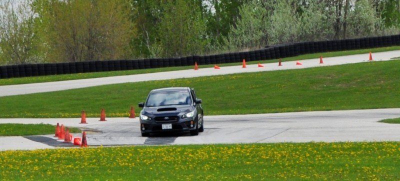 Track Test Review - 2015 Subaru WRX STI Is Brilliantly Fast, Grippy and Fun on Autocross 11
