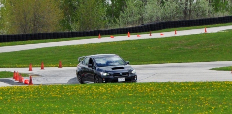 Track Test Review - 2015 Subaru WRX STI Is Brilliantly Fast, Grippy and Fun on Autocross 13