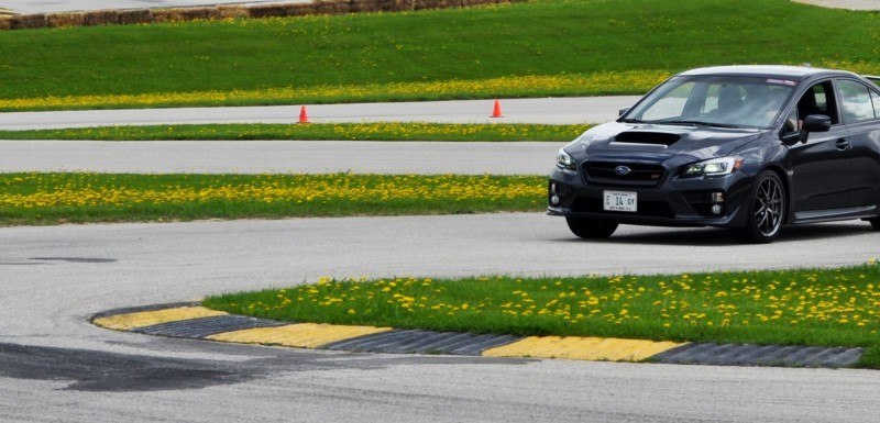 Track Test Review - 2015 Subaru WRX STI Is Brilliantly Fast, Grippy and Fun on Autocross 14