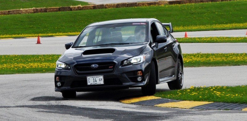 Track Test Review - 2015 Subaru WRX STI Is Brilliantly Fast, Grippy and Fun on Autocross 17