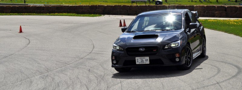 Track Test Review - 2015 Subaru WRX STI Is Brilliantly Fast, Grippy and Fun on Autocross 4