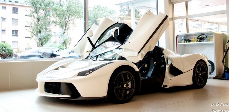 White LaFerrari Snapped in Geneva This Week by N-D Photography 1