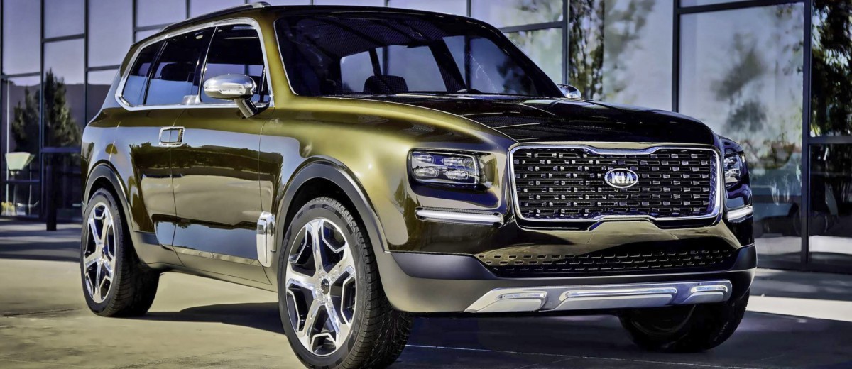 2016 Kia TELLURIDE Concept - LWB SUV Brings 7-Seat Chalet Cachet