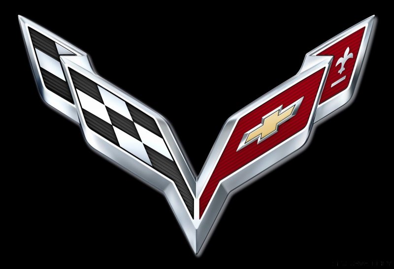 2014 Corvette Crossed Flag Logo