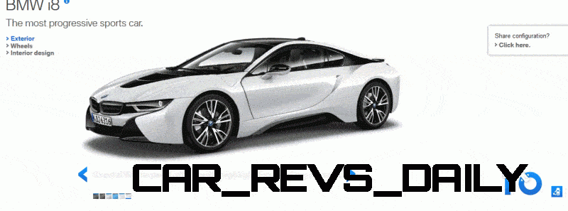 2015 BMW i8 in White GIF Exterior and Doors2222222