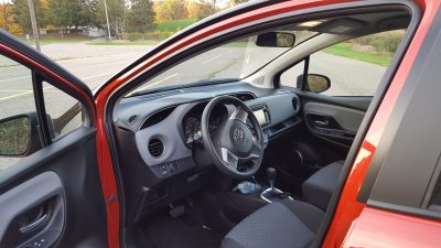 Toyota Yaris cabin looking in shot