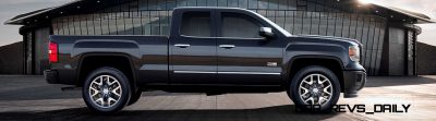 2014 GMC Sierra All Terrain  Double Cab Side Profile in Iridium Metallic - on location