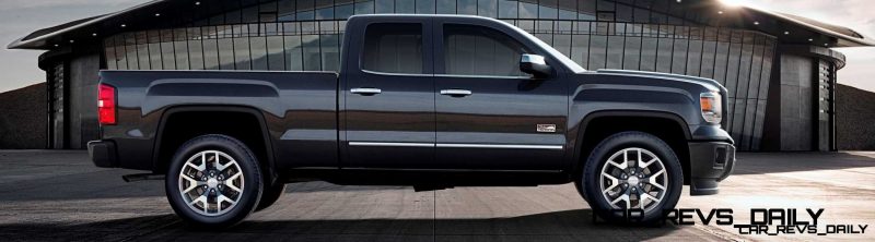 2014 GMC Sierra All Terrain  Double Cab Side Profile in Iridium Metallic - on location