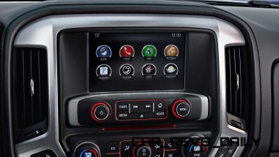 2014 GMC Sierra SLT Interior Color Touch Radio with IntelliLink detail